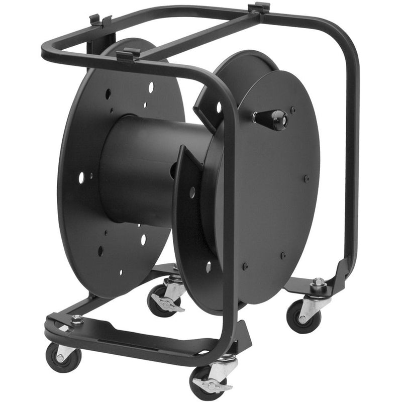 Hannay Reels AVD-3 Audio/Video Reel with Divider and 2" Casters (Black)