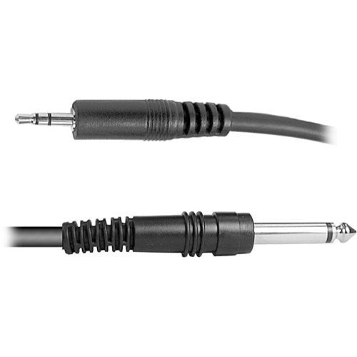 Hosa Technology Stereo Mini Male to 1/4" Mono Male Cable - 5'