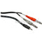 Hosa Technology Stereo Mini (3.5mm) Male to 2 Mono 1/4" Male Insert Y-Cable - 3'