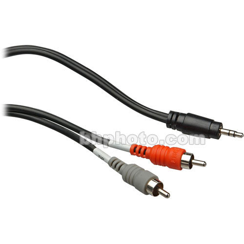 Hosa Technology Stereo Mini 3.5mm Male to 2 RCA Male Y-Cable (10')