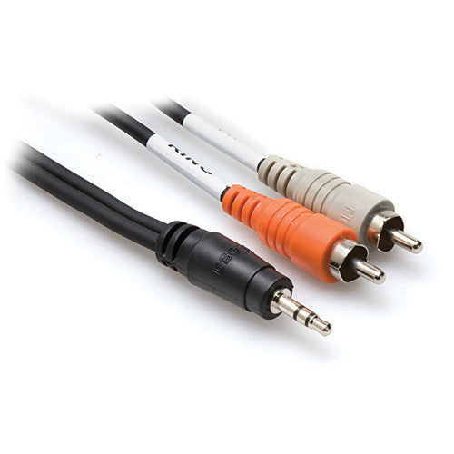 Hosa Technology CMR-215 3.5mm to Dual RCA Male Stereo Audio Cable (15')
