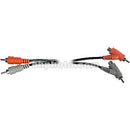 Hosa Technology 2 RCA Male to 2 RCA Angled Male + Female Junction Dual Audio Cable - 3.3'
