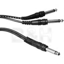 Hosa Technology Mono 1/4" Phone Male to 2 1/4" Male Y-Cable - 3'