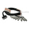Hosa Technology DTF-803 Male DB-25 to 8x Female 3-Pin XLR Female Snake Cable- Tascam Compatible- 9.9' (3 m)