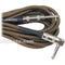 Hosa Technology Classic Tweed Mono 1/4" Male to 1/4" Angled Male Guitar Cable - 18'