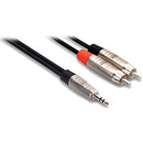 Hosa Technology REAN 3.5mm TRS to Dual RCA Pro Stereo Breakout Cable-10'