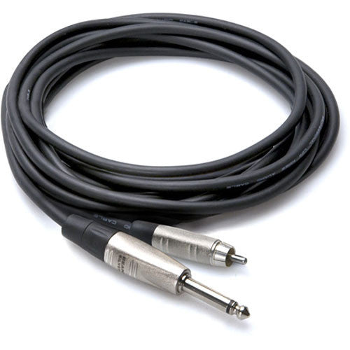 Hosa Technology HPR-005 Unbalanced 1/4" TS Male to RCA Male Audio Cable (5')