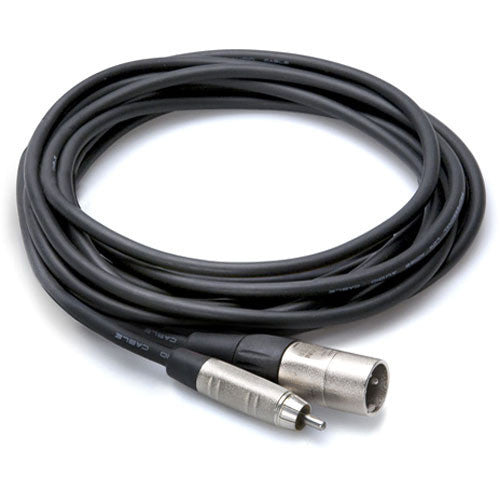 Hosa Technology HRX-003 Unbalanced RCA Male to 3-Pin XLR Male Audio Cable (3')