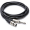 Hosa Technology HXP-015 Unbalanced 1/4" TS Male to 3-Pin XLR Female Audio Cable (15')