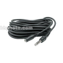 Hosa Technology Stereo Mini Female to Stereo 1/4" Male Headphone Extension Cable - 25'