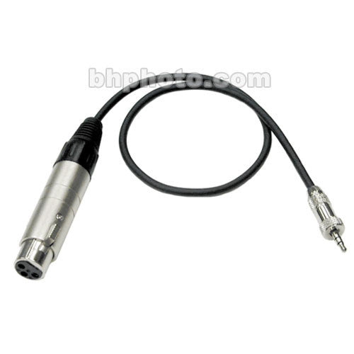 Hosa Technology MIT-156 Low to High Impedance Matching Transformer with XLR Female to Stereo 1/8" Miniplug Male Connector