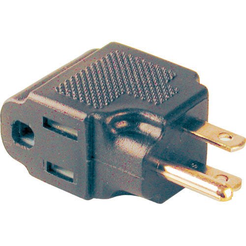Hosa Technology PWA-486 3 Prong Male to Female Right Angle AC Power Adapter