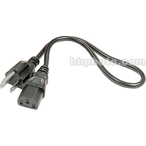 Hosa Technology Black 18 Gauge Electrical Extension Cable with IEC Female Connector - 8'