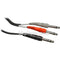 Hosa Technology STP-204 Stereo 1/4" Male to 2 Mono 1/4" Male Y-Cable (13.2')