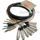 Hosa Technology STX803F 8-Channel Stereo Male 1/4" Phone to Female 3-Pin XLR Snake Cable - 9.9' (3 m)