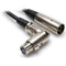 Hosa Technology Right-Angle XLR3F to XLR3M Balanced Interconnect Cable - 25'
