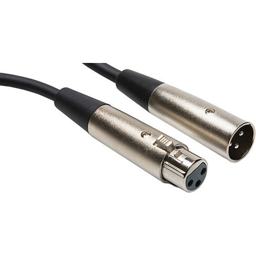 Hosa Technology 3-Pin XLR Male to XLR Female Balanced Interconnect Cable - 3'