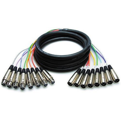 Hosa Technology XLR-802 8-Channel Male XLR to Female XLR Snake Cable - 6.6' (2.01m)