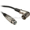 Hosa Technology 3-Pin XLR Female to XLR Angled Male Balanced Interconnect Cable - 3'