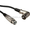Hosa Technology 3-Pin XLR Female to XLR Angled Male Balanced Interconnect Cable - 5'