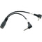 Hosa Technology Stereo 3.5mm Mini Female to 2 Mini Mono Right-Angle Male Y-Cable - 6"
