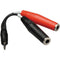 Hosa Technology Stereo Mini (3.5mm) Male to 2 1/4" Mono Female Cable (6")