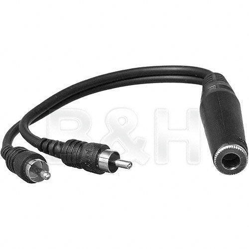 Hosa Technology Mono 1/4" Female to 2 RCA Male Y-Cable - 6"