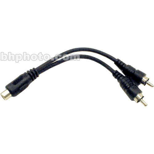 Hosa Technology RCA Female to 2 RCA Male Y-Cable - 6"