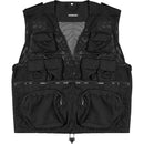 Humvee by CampCo Combat Photo Vest, Medium (Black)