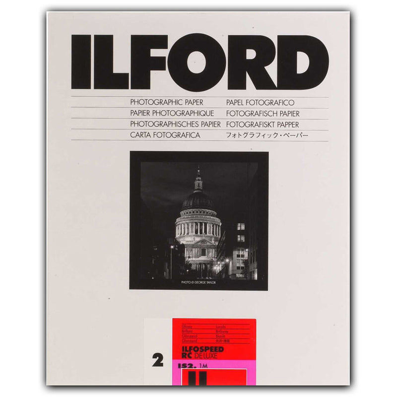 Ilford ILFOSPEED RC DeLuxe Paper (1M Glossy, Grade 2, 5 x 7", 25 Sheets)