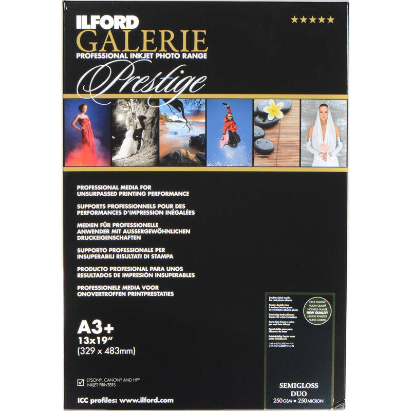 Ilford GALERIE Prestige Semigloss Duo (13 x 19", 25 Sheets)