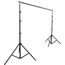 Impact Background System Kit with 10 x 12' Black, White Muslins