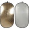 Impact Collapsible Oval Reflector Disc - Soft Gold/White - 41x74"