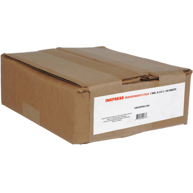 Inkpress Media Transparency Film for Inkjet Printers (8.5 x 11", 500 Sheets)