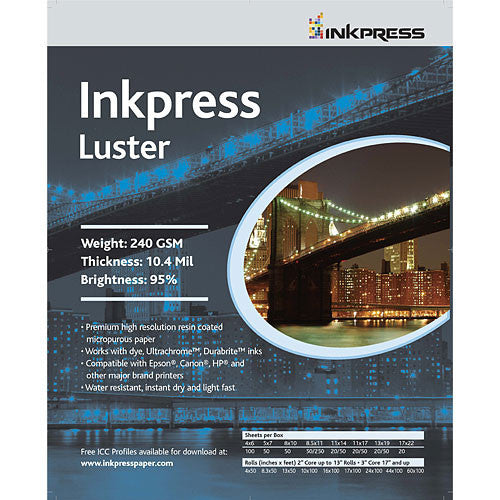 Inkpress Media Luster Paper (11 x 17", 50 Sheets)