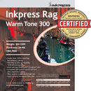 Inkpress Media Rag Warm Tone 300 Paper (8.5 x 11", 25 Sheets)