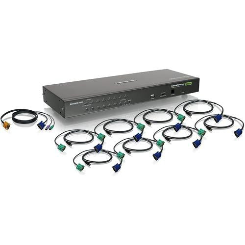 IOGEAR 16-Port PS/2 USB Combo KVM Switch with Cables