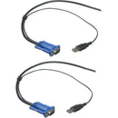 IOGEAR 2-Port Compact USB VGA KVM with Built-in Cables