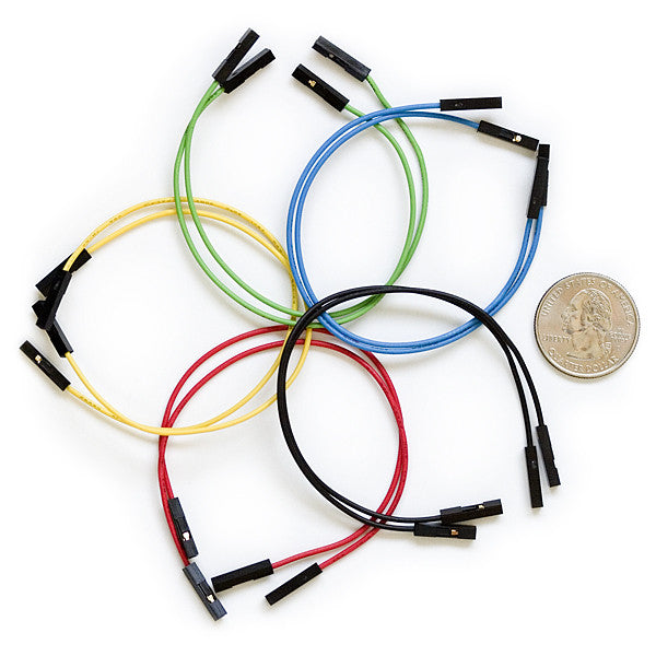 Tanotis - SparkFun Jumper Wires Premium 6" F/F Pack of 10 Wire - 1