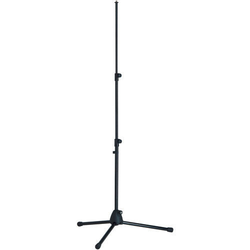 K&M 19900B Telescoping Microphone Stand and Tripod Base - Measures 24.60 to 58.26" (625 to 1480mm) (Black)