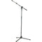 K&M Tripod Microphone Stand & Boom - Height: 37 - 65" (93.98 - 165.10cm) (Black)