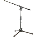 K&M 259 Low Tripod Microphone Stand with Boom Arm (Black)