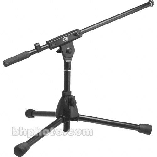 K&M 259/1 Extra Low Microphone Stand with Boom Arm (Black)