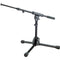 K&M 25950 REIN Low Level Tripod Microphone Stand with Telescoping Boom - Height: 11" (280mm) (Black)