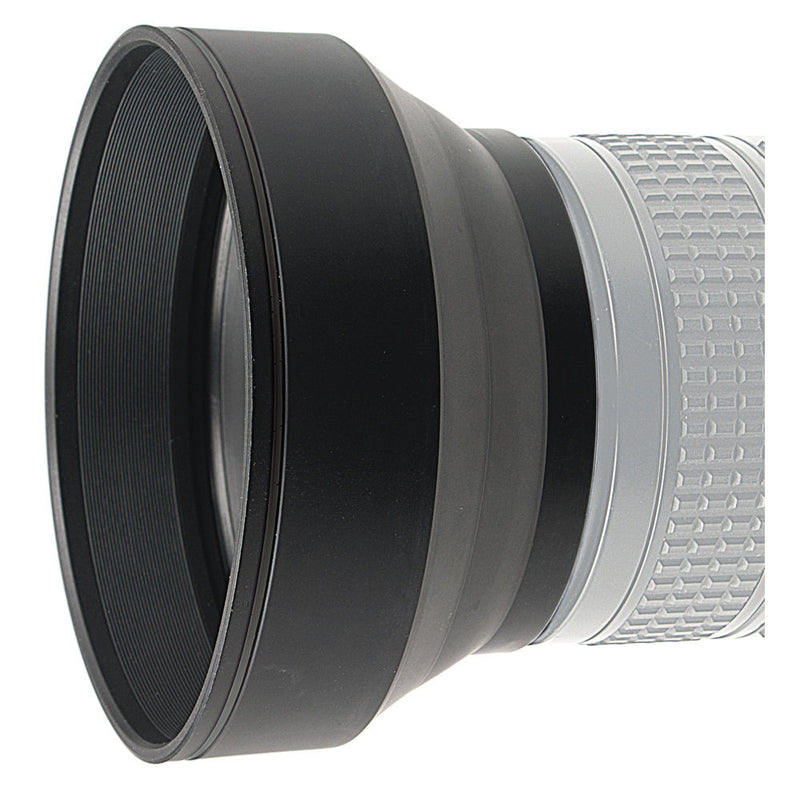 Kaiser 49mm 3-in-1 Rubber Lens Hood