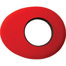 Kinotehnik Blue Star Oval Small Eye Cushion for Professional Viewfinders, Red Microfiber