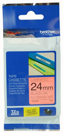 BROTHER TZE-B51 P-Touch Label Tape Black on Fluorescent Orange 1" / 24mm