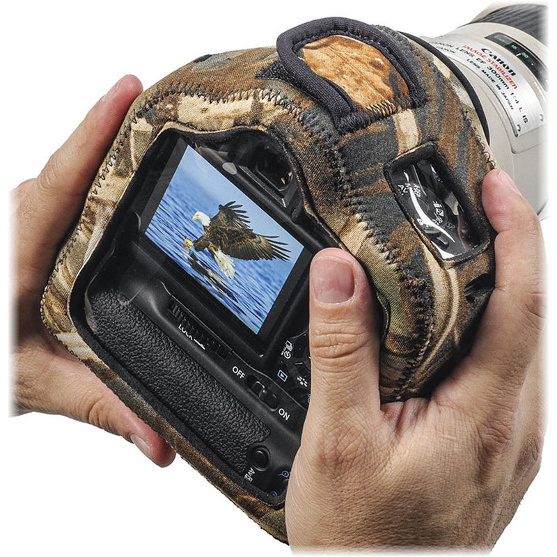 LensCoat BodyGuard Compact Clear Back Case with Grip (Realtree MAX-4 HD)