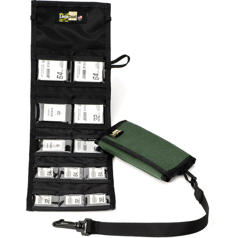 LensCoat Memory Card Wallet Combo 66 (Green)