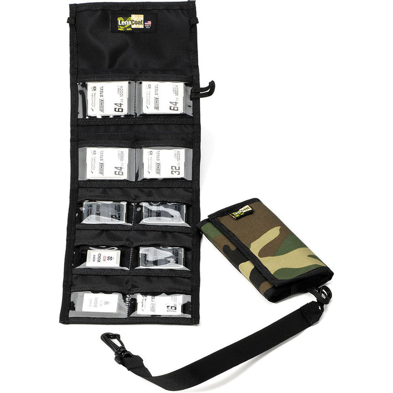 LensCoat Memory Card Wallet CF10 (Forest Green Camo)